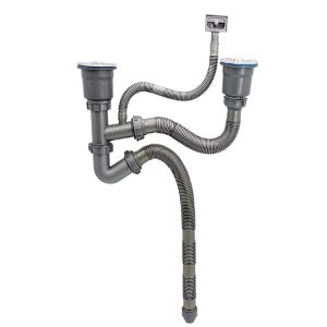 bộ xi phông chậu rửa bát 2 hố chống hôi cao cấp mat sp-06